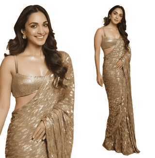 Readymade Designer Partywear sarees with stitched blouse New Ready To Wear Saree For Wedding