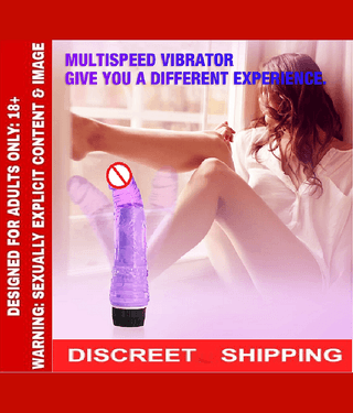 8 INCH JELLY VIBRATING DILDO FEEL REAL FLEXIBLE PENIS for Sexy Vaigna