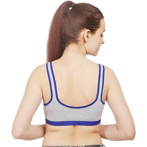 FASHION BONES Women's Everyday Cotton Sports Bra | Support - Ideal for Active Women | Non Padded | Gym | Running | Full Coverage, Breathable & Stylish view 7