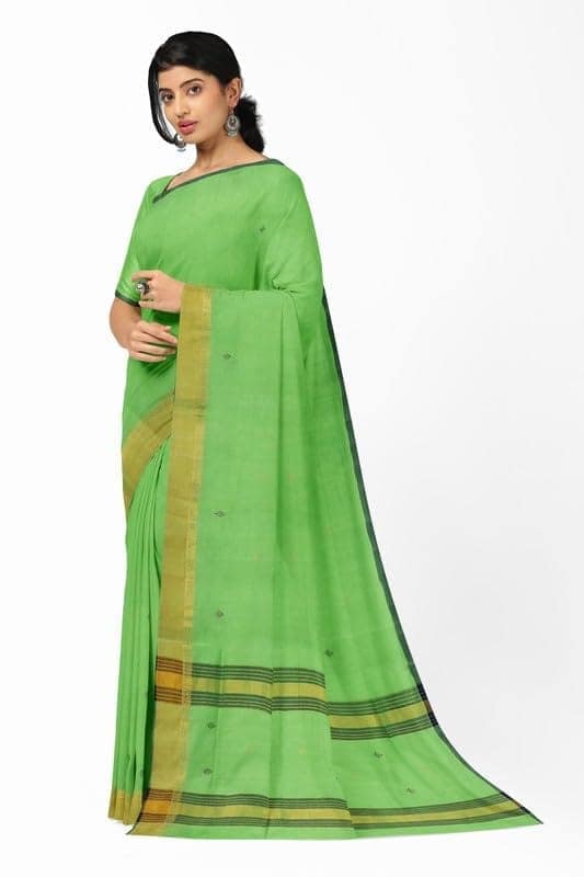 APCO Handloom - Women's Rahajmundry Pure Cotton Grey Handloom Saree (Angara Handloom Saree) 80 view 2