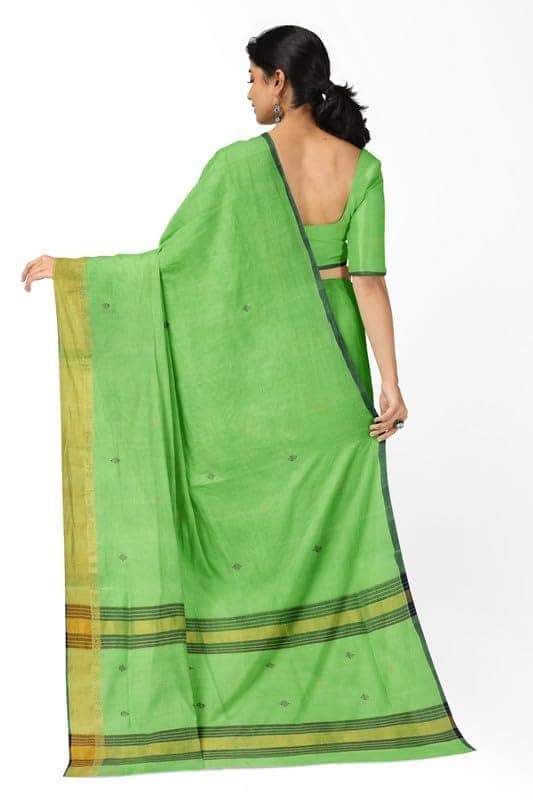 APCO Handloom - Women's Rahajmundry Pure Cotton Grey Handloom Saree (Angara Handloom Saree) 80 view 3