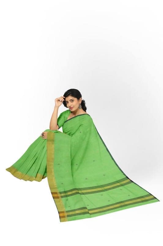 APCO Handloom - Women's Rahajmundry Pure Cotton Grey Handloom Saree (Angara Handloom Saree) 80 view 4