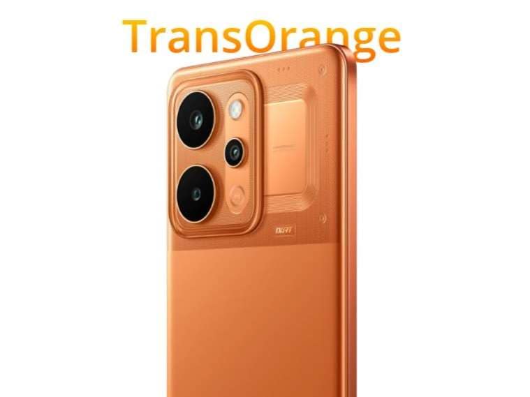Realme P4 Power 5G Smartphone, 12GB RAM, 256GB Storage - Trans Orange view 2