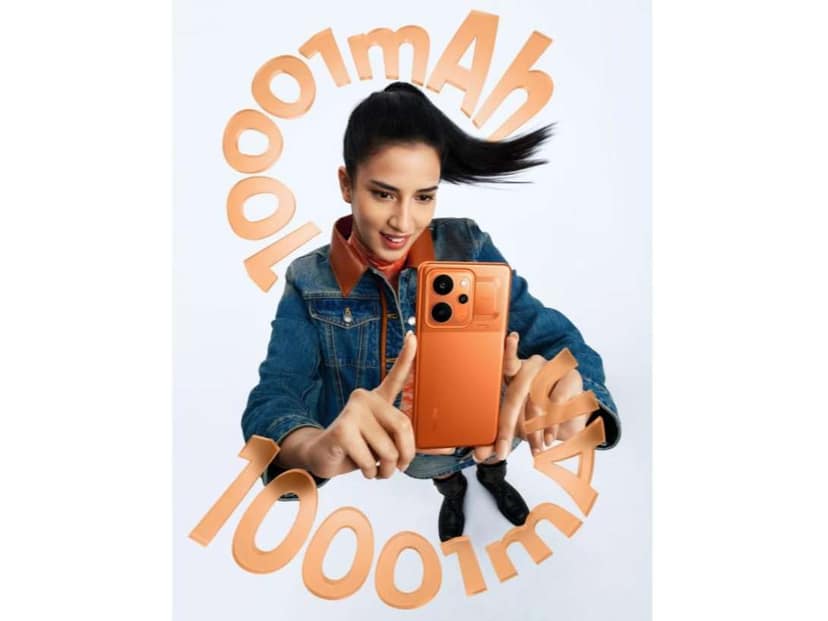 Realme P4 Power 5G Smartphone, 12GB RAM, 256GB Storage - Trans Orange view 3