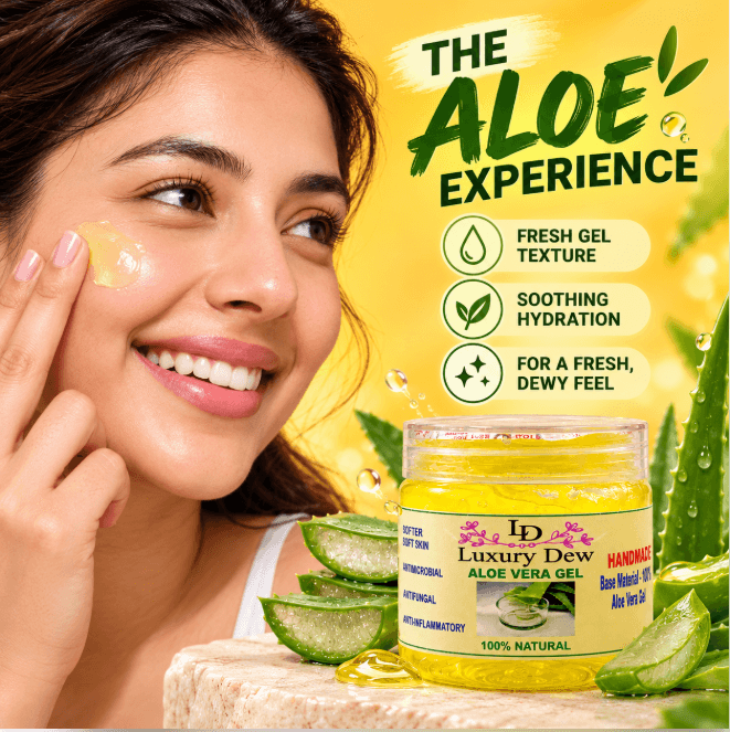 Aloe Vera Gel with Kesar for Daily Skin Care and Moisturising view 3