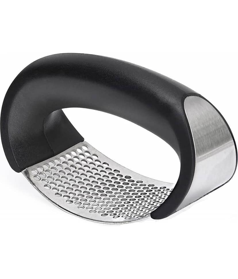 GKBOSS Black Stainless Steel Garlic Peeler ( Pack of 1 )