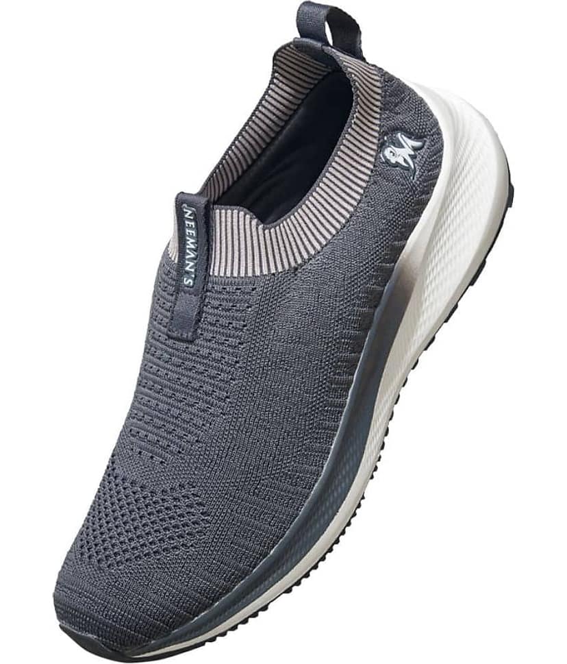 Neemans Drop ship Grey Men's Slip-on Shoes