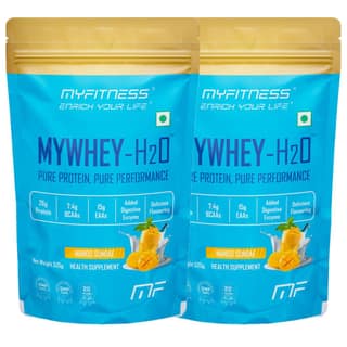 Myfitness Mywhey H2O | 26g Protein Per Serving | 7.4g BCAAs | 15g EAAs | Added Digestive Enzymes |