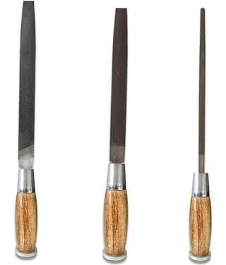 Amb File Wooden Handle Flat,Half Round,Round 6inch(pack 3) File & Rasp Wooden Handle Flat,Half Round,Round 6inch(pack 3)