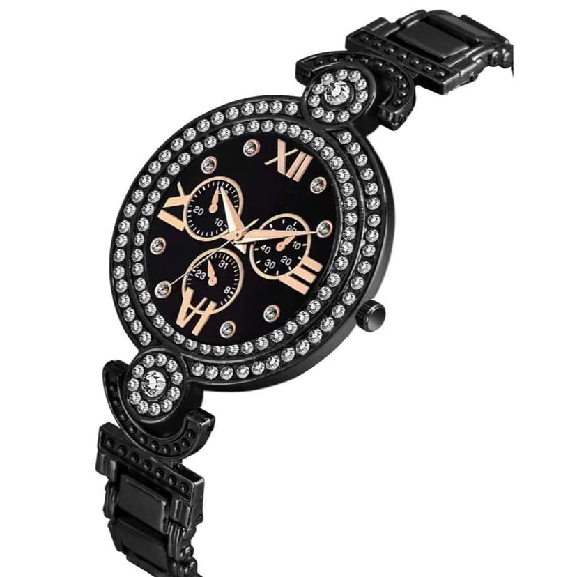 Bolun Black Meena Dial Black BD Girls and Women Watch view 3