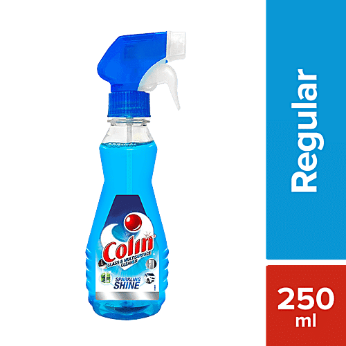 Colin Glass & Surface Cleaner Liquid Spray, Regular, 250 ml Bottle