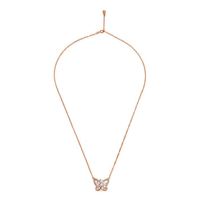 Rose Gold Butterfly Magic Pendant with Chain view 4