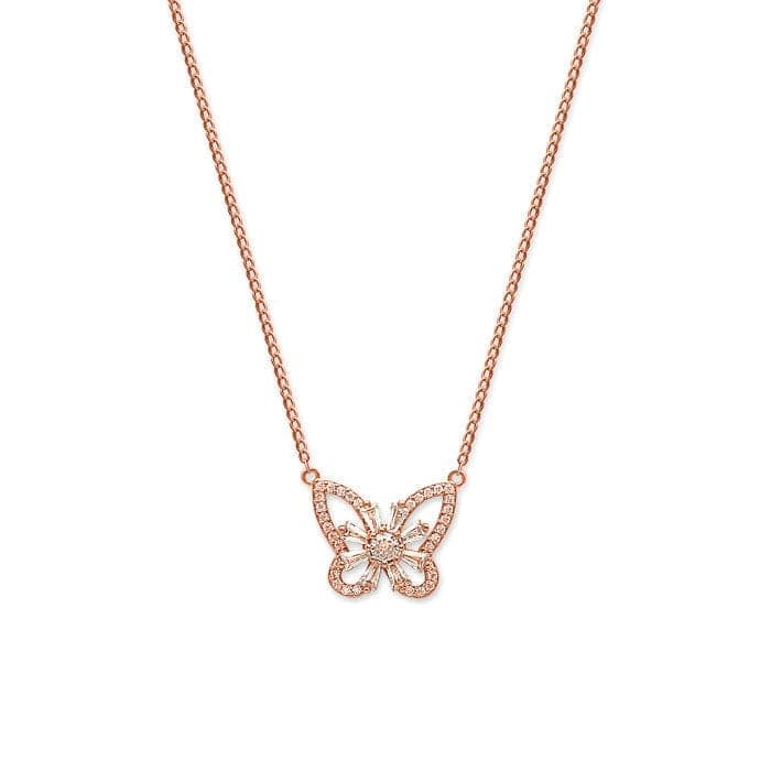 Rose Gold Butterfly Magic Pendant with Chain view 5