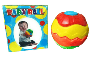 Vibrant Multi-Color Baby Activity Ball - Sensory Development Toy for Infants