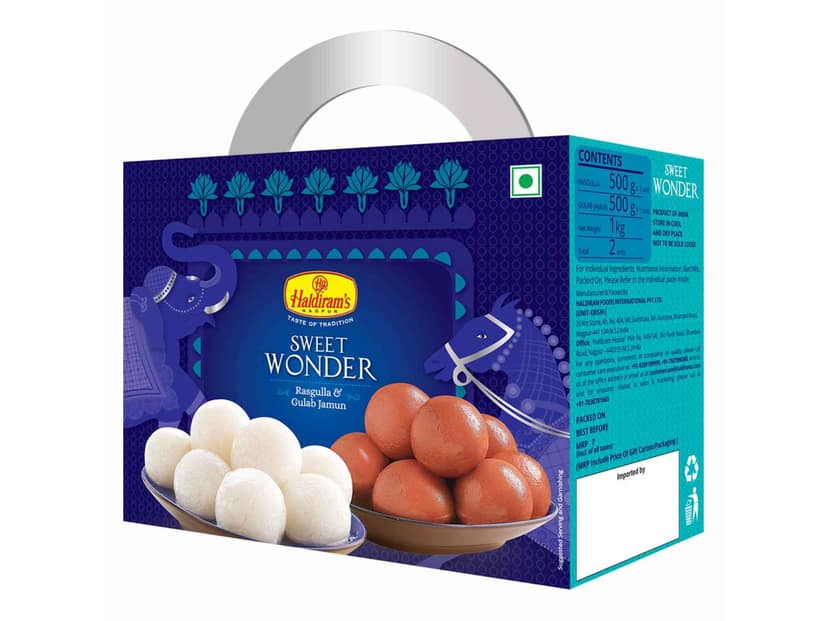 Haldiram's Sweet Wonder Tin Sweets - 1 Kg view 3