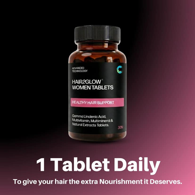 Hair2Glow Eve Hair Tablets | For Hair Growth & Reduces Hair Fall for Women view 7