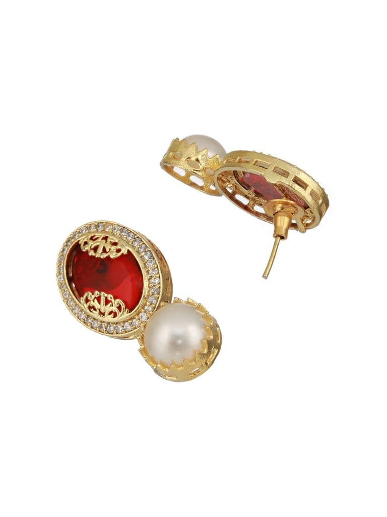 Gold Plated Nav Ratan Kundan & Pearl Beaded Statement Choker Jewellery Set view 7