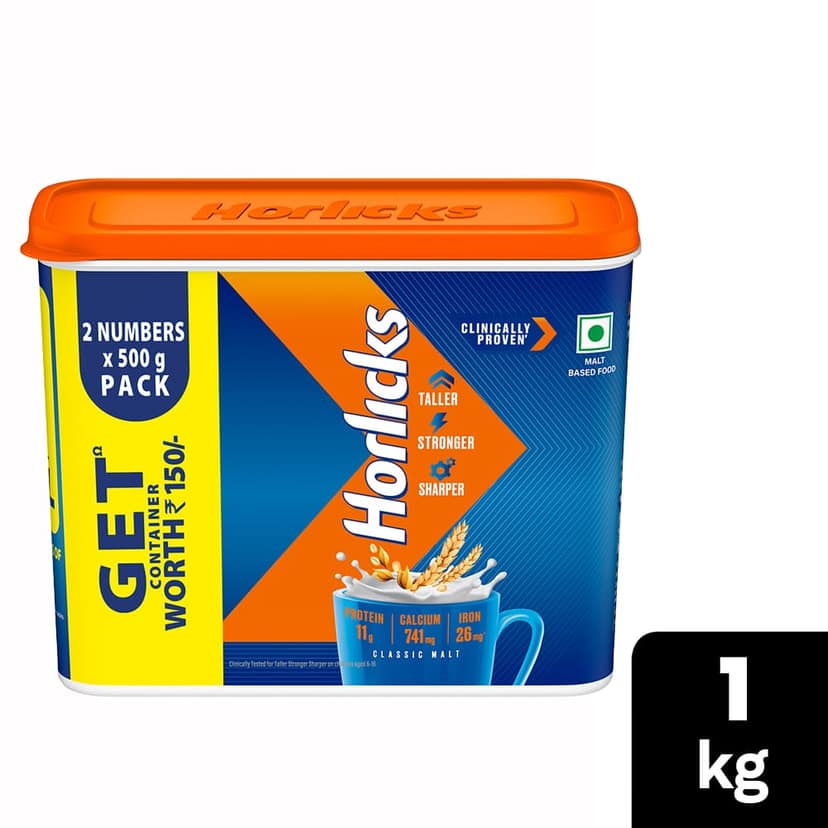 Std Horlicks 1Kg Container