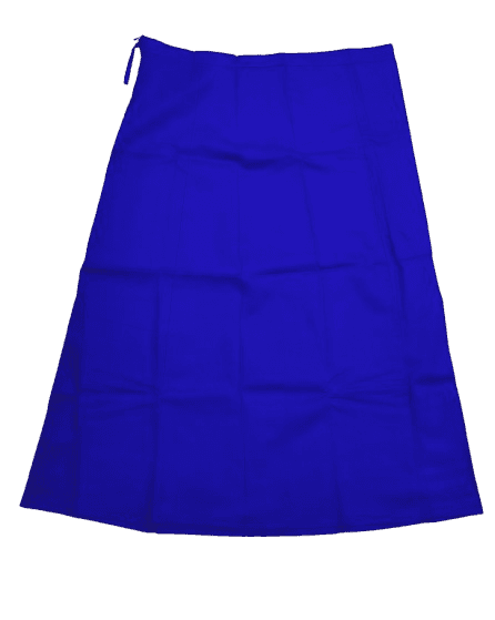 Srinivasa Women's Blue Cotton Saree Petticoat