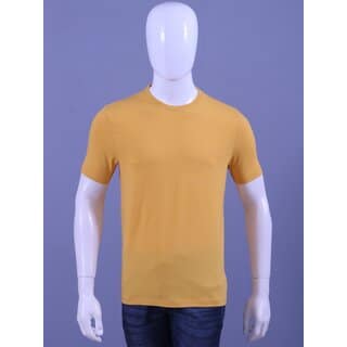 MEN'S AMBER LYCRA CREW NECK T-SHIRTS