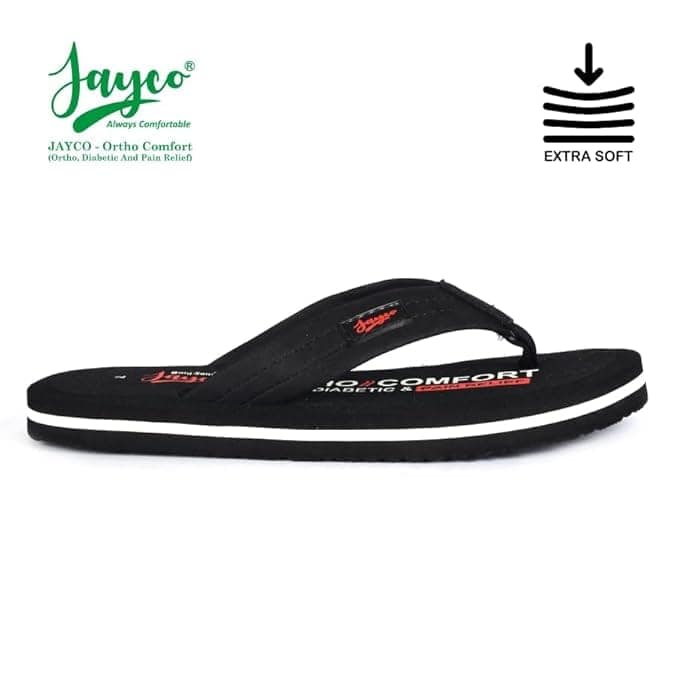 Jayco Extra Soft Ortho Care Diabetic & Orthopedic Slippers || Skid Resistant || Lightweight || Comfortable Footbed view 2