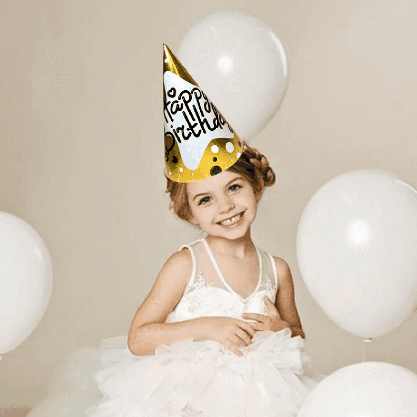 Happy Birthday Golden Hats - 8PC view 2