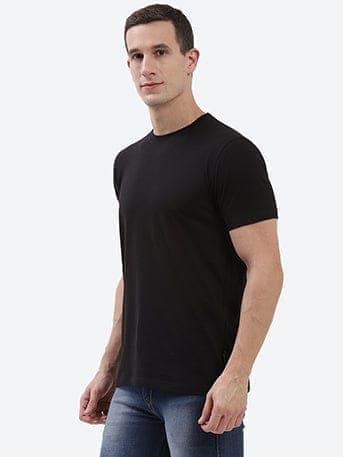 Cam Men's Black T-shirt view 2