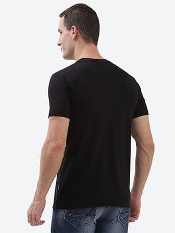 Cam Men's Black T-shirt view 4