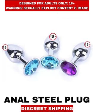 Premium Realistic Anal Plug A1 Anal Small Size Smooth Steel Diamond Anal Steel Plug Satisfier For Unisex