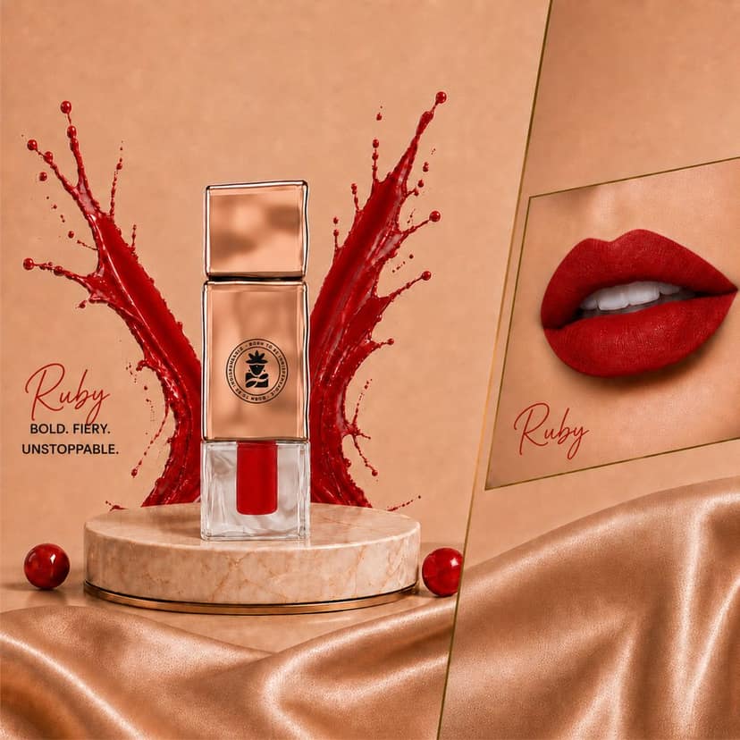 BOBI Velvet Matte Liquid Lipstick, Shade_4 RUBY (2.5 ml) view 2