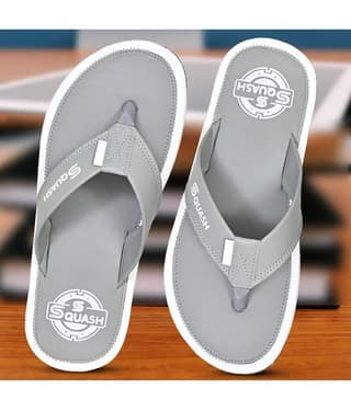 Squash - Grey Men's Thong Flip Flop