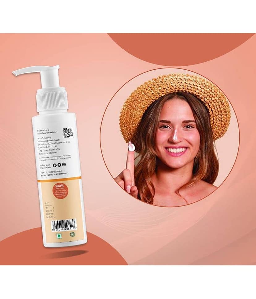 Lass Naturals SPF 50 Sunscreen Lotion For All Skin Type ( Pack of 1 ) view 2