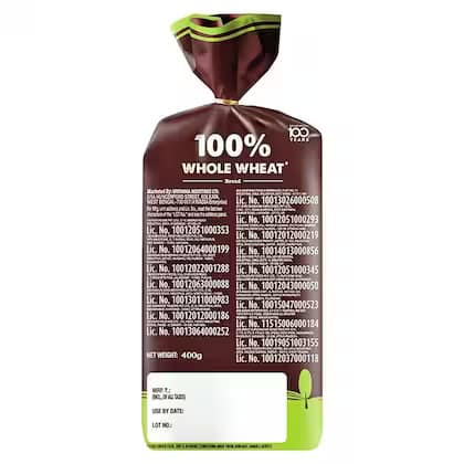 Britannia Whole Wheat Bread 400 Gms view 3