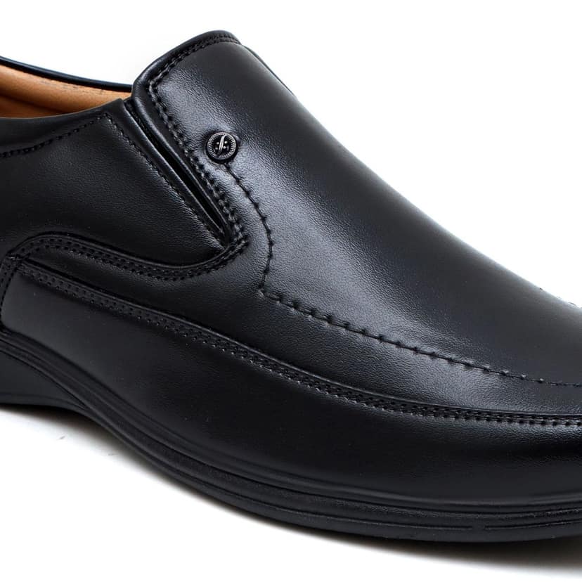 WUGO::Latest Fabulous Men Formal Shoes|Black Moccasin Shoes|Office Shoes For Men's & Boys (Free Home Delivery) view 4