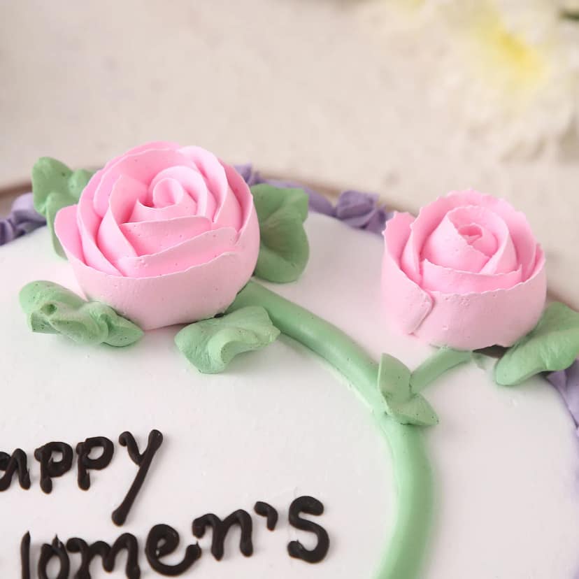 Women s Day Special Flowers Cake Half Kg view 4