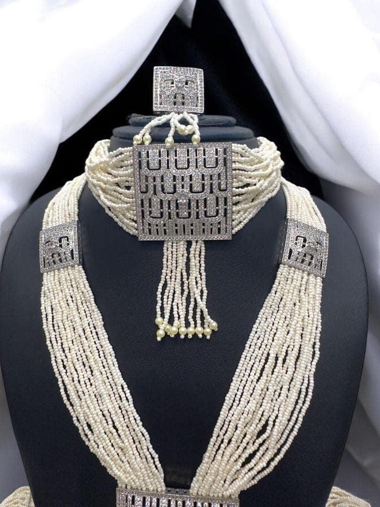 Belt Set With CZ Stones and Pearls - Signature Collection By Amit Chauhan And Sons view 4