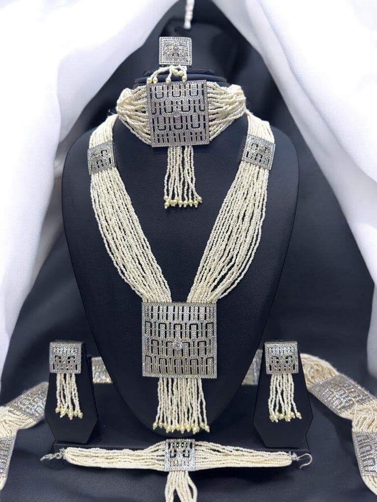 Belt Set With CZ Stones and Pearls - Signature Collection By Amit Chauhan And Sons view 5