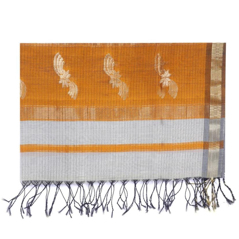 HANDLOOM MAHESHWARI 03 PCS TRADITIONAL SUIT (SKU - 3S0105050422 Suit 04) view 4