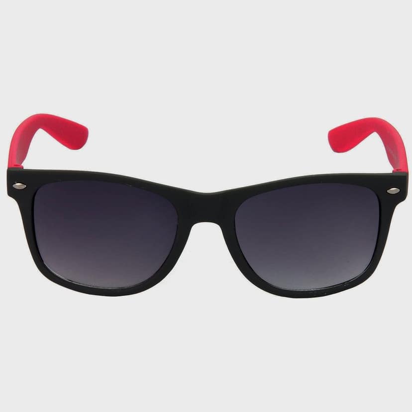 HRINKAR Rectangular And Pilot Stylish Sunglasses For Men And Women (Grey And Blue Lens | Black And Grey Frame - HCMB405) With Free Paper 3D Glass view 3