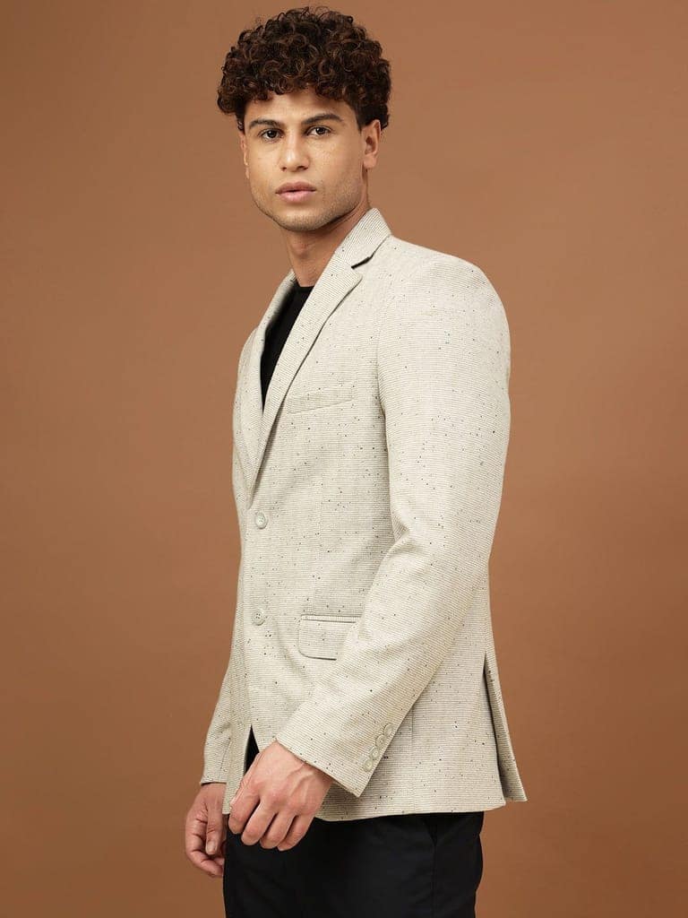 Richlook Men Desert Grey Smart Fit Blazer view 3