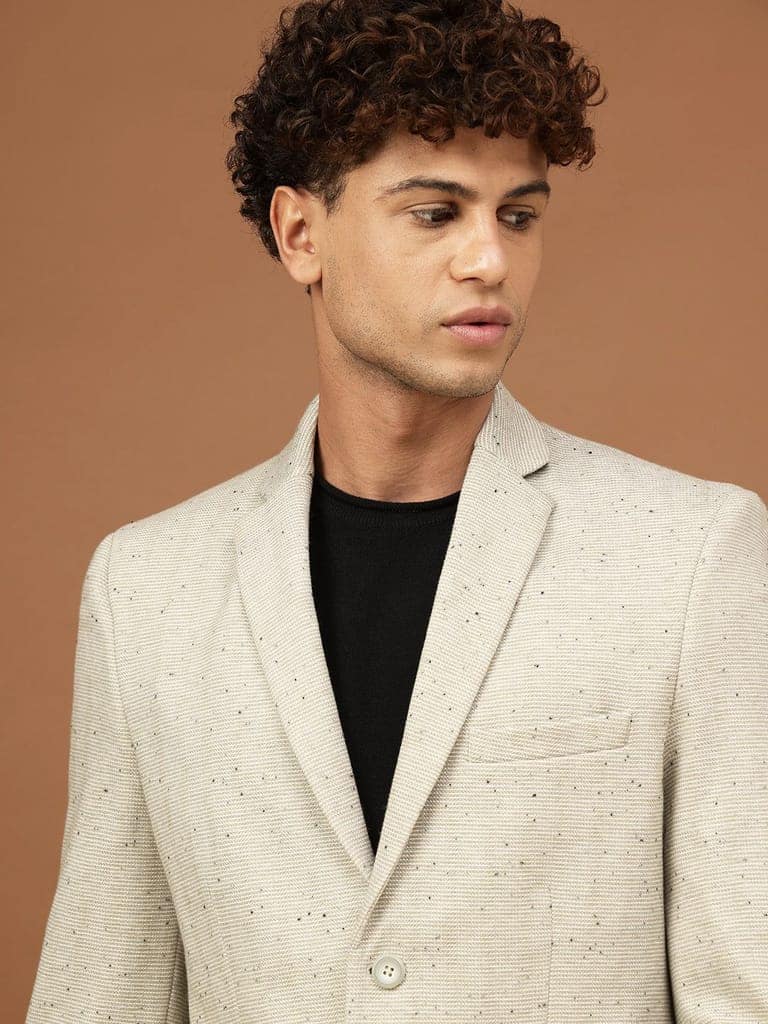 Richlook Men Desert Grey Smart Fit Blazer view 4