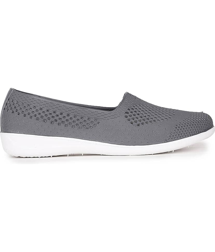 Bata Dark Grey Women's Slip On view 2