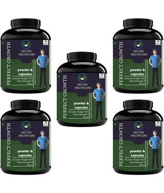 Secure Healthcare Perfect Growth Mango flavor 0.5 kg Powder Pack of 5