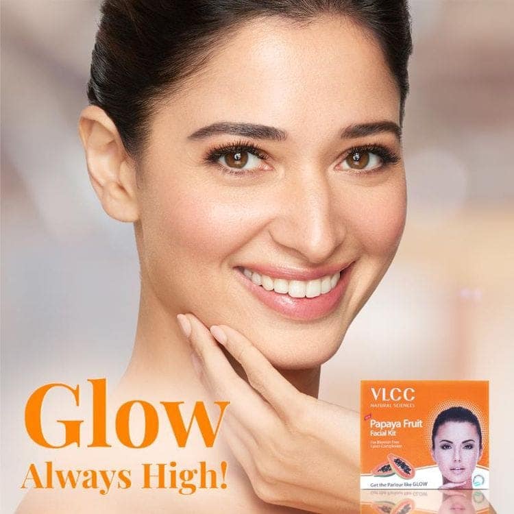VLCC Papaya Fruit Facial kit for Blemish Free & Fairer Complexion (60gm) view 4