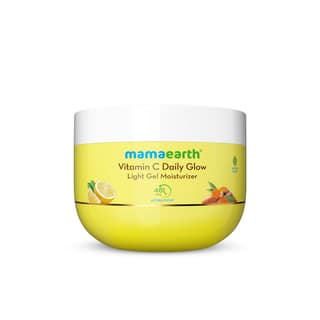 Mamaearth Vitamin C Daily Glow Light Gel Moisturizer With Vit C & Turmeric For Skin Brightening 200G|Long-Lasting, Nonsticky Hydration|Oilfree, Lightweight &Quick-Absorbing|Free From Harmfulchemicals Mamaearth Vitamin C Daily Glow Light Gel Moisturizer W