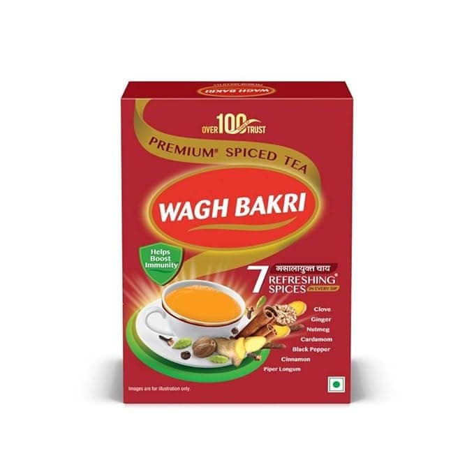 Wagh Bakri Premium Spiced Tea | With 7 Refreshing Spices | 250 Gm Pack | Pack of 2 | 500 Gm Pack view 2