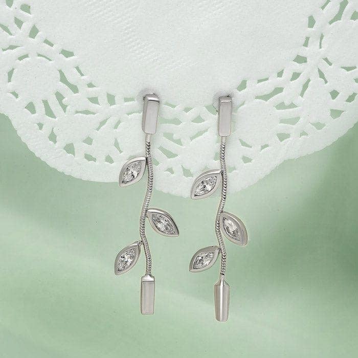 Silver Vineyard Earrings view 3
