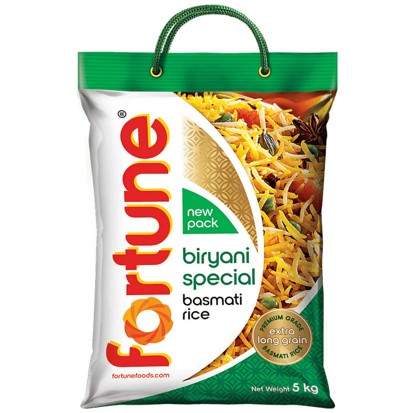 Fortune Basmati Rice/Basmati Akki - Biryani Special, 5 Kg Pouch view 2
