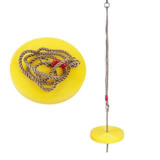 REZNOR Plastic Disc Hanging Tree Rope Swing Round Seat for Kids Children Playground Garden Outdoor Indoor Play Activity Adjustable Height, Weight Capacity? 120Kg