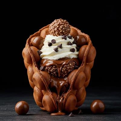 Royal Ferrero Rocher Bubble Waffle